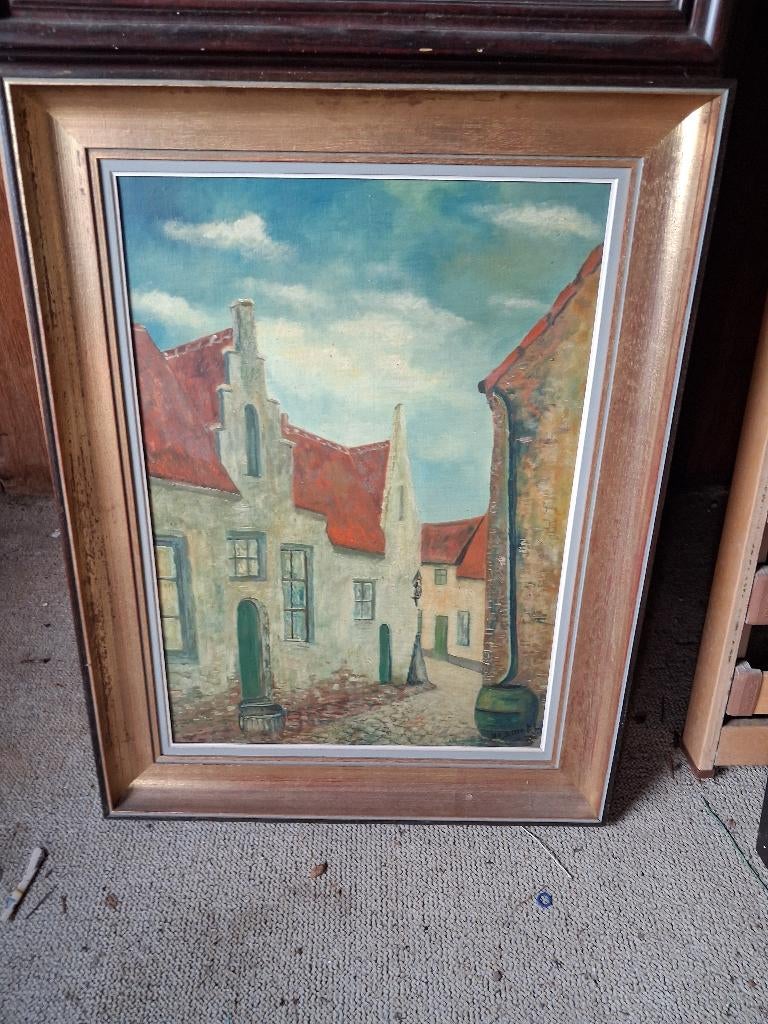 Schilderij Brugge, Antiek en Kunst, Ophalen