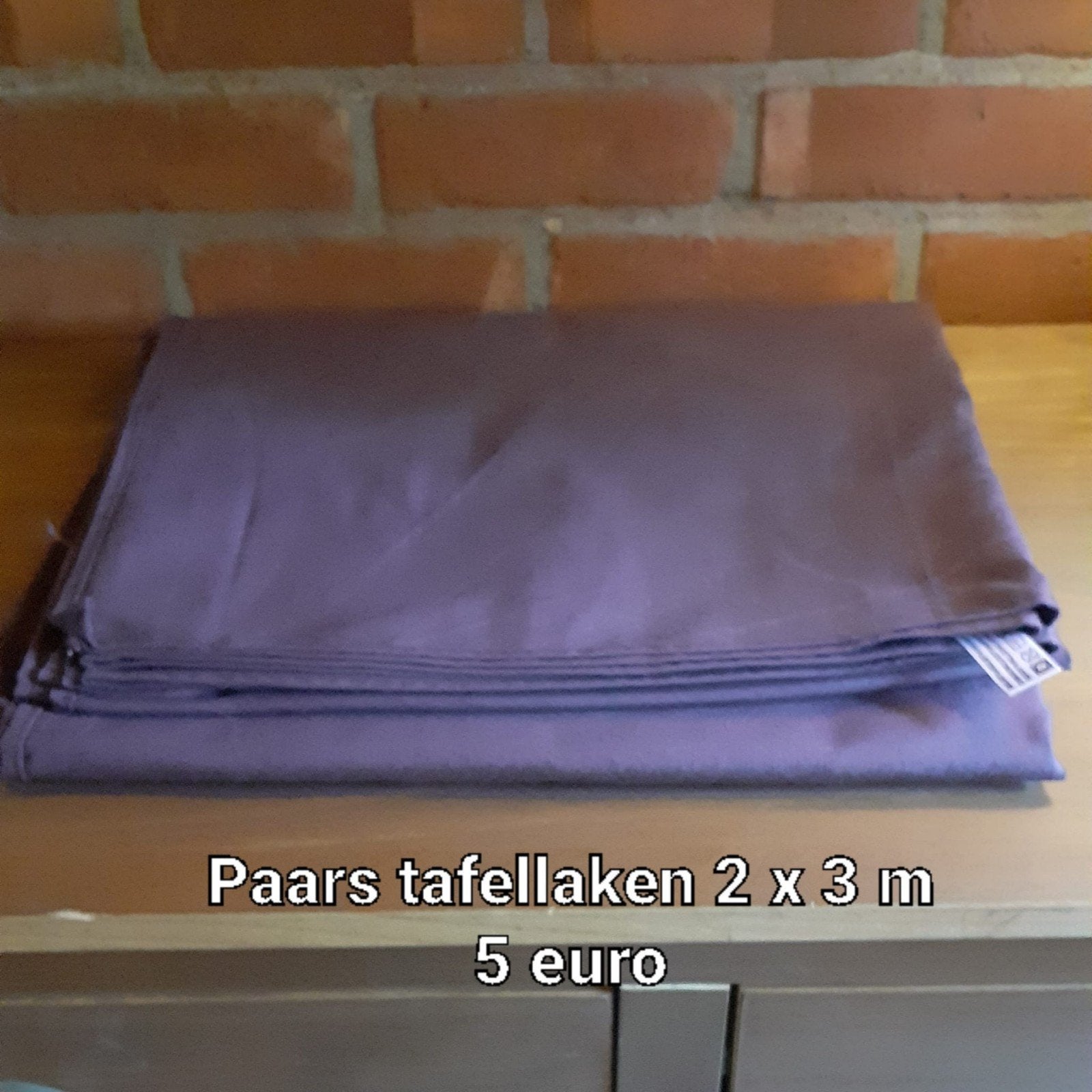 tafellaken, Enlèvement, Comme neuf, Violet