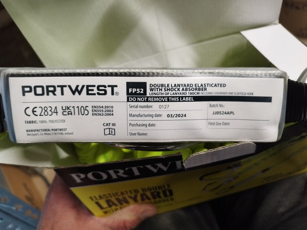 Honeywell Twin Valstop + Portwest FP52 Vallijn NIEUW!, Doe-het-zelf en Bouw, Veiligheidskleding, Nieuw, Ophalen of Verzenden, Geen idee