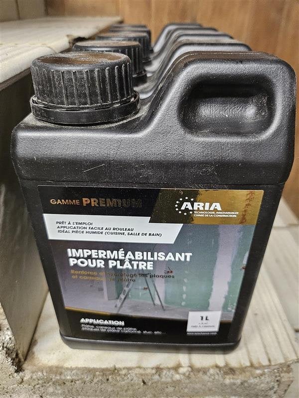 5 bidons d'imperméabilisant pour plaques de plâtre, Doe-het-zelf en Bouw, Platen en Panelen, Nieuw, Ophalen of Verzenden