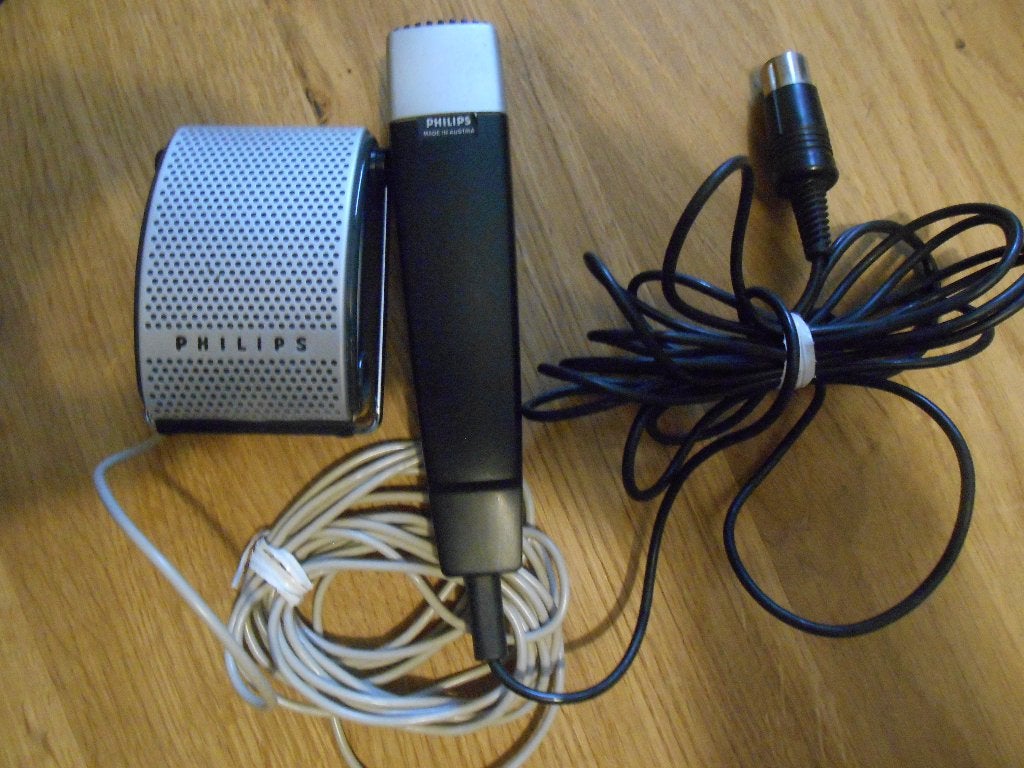 philips microfoons, Ophalen of Verzenden, Gebruikt