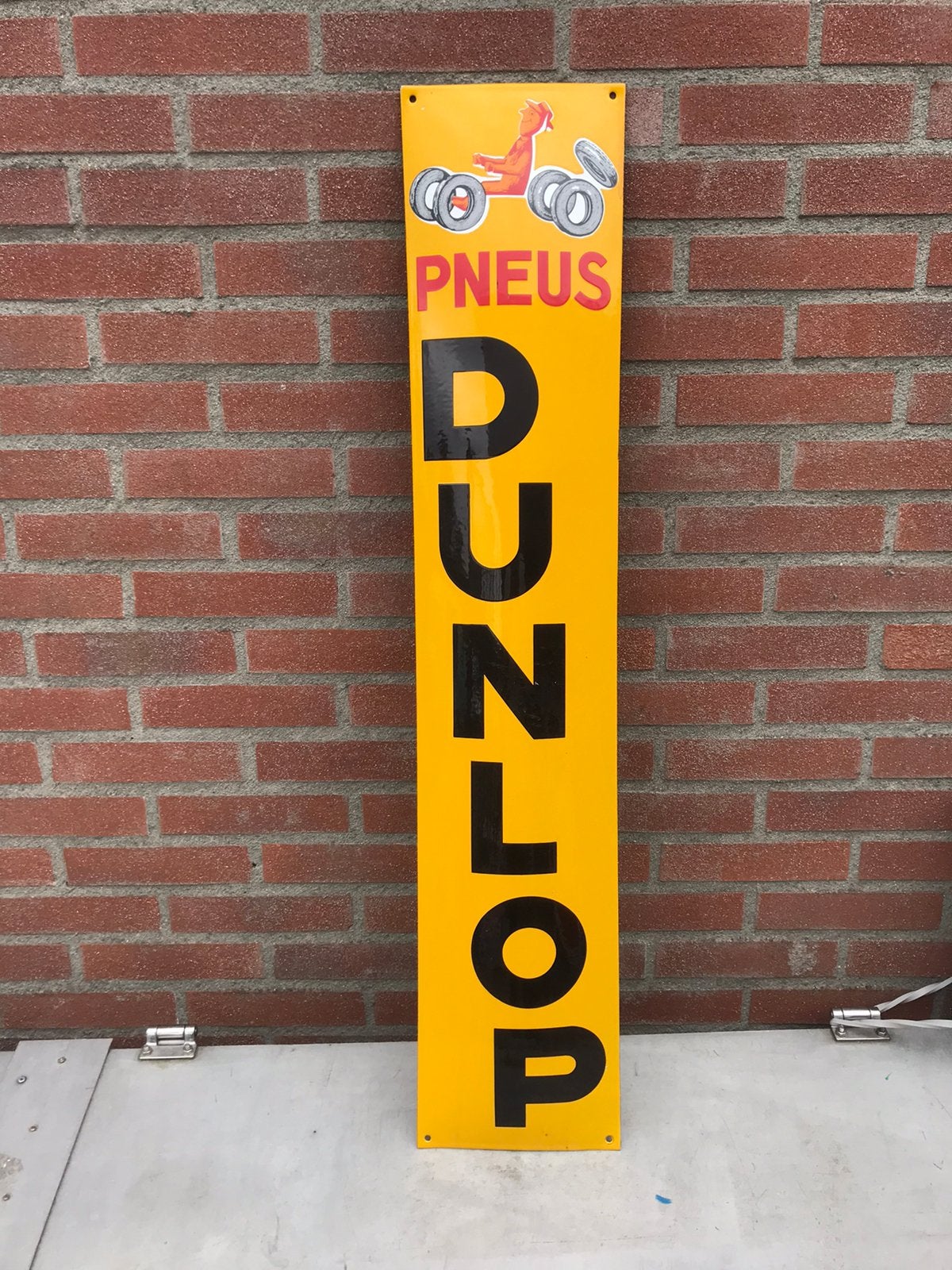 DUNLOP emaille reclamebord, Ophalen of Verzenden, Zo goed als nieuw, Reclamebord