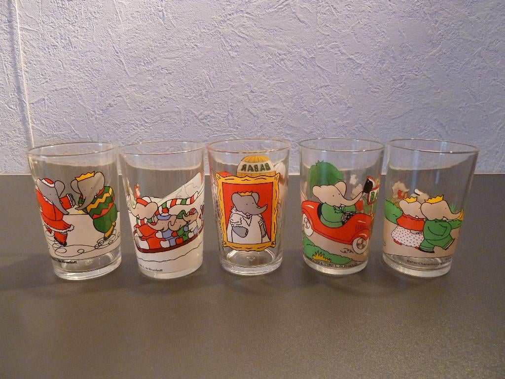 Verres Babar, Astérix, Enfants & Bébés, Enlèvement ou Envoi