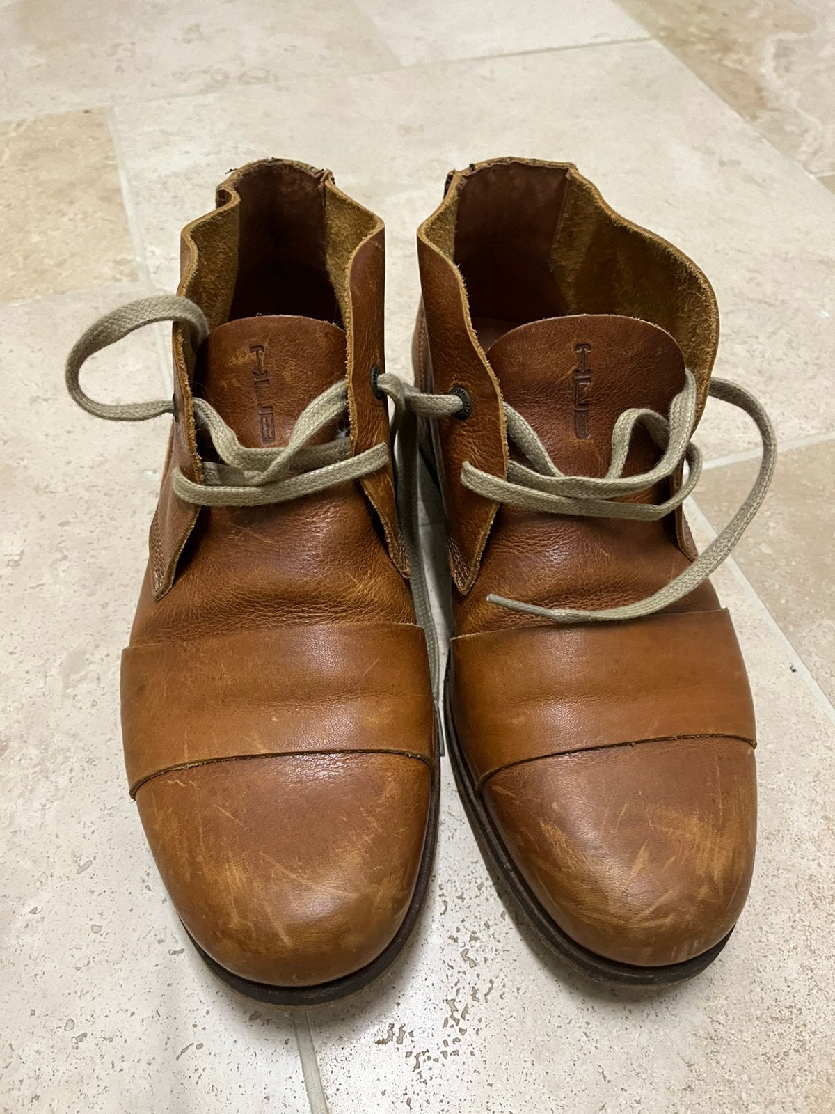 HUB lederen schoenen enkelboots, Ophalen of Verzenden, Zo goed als nieuw