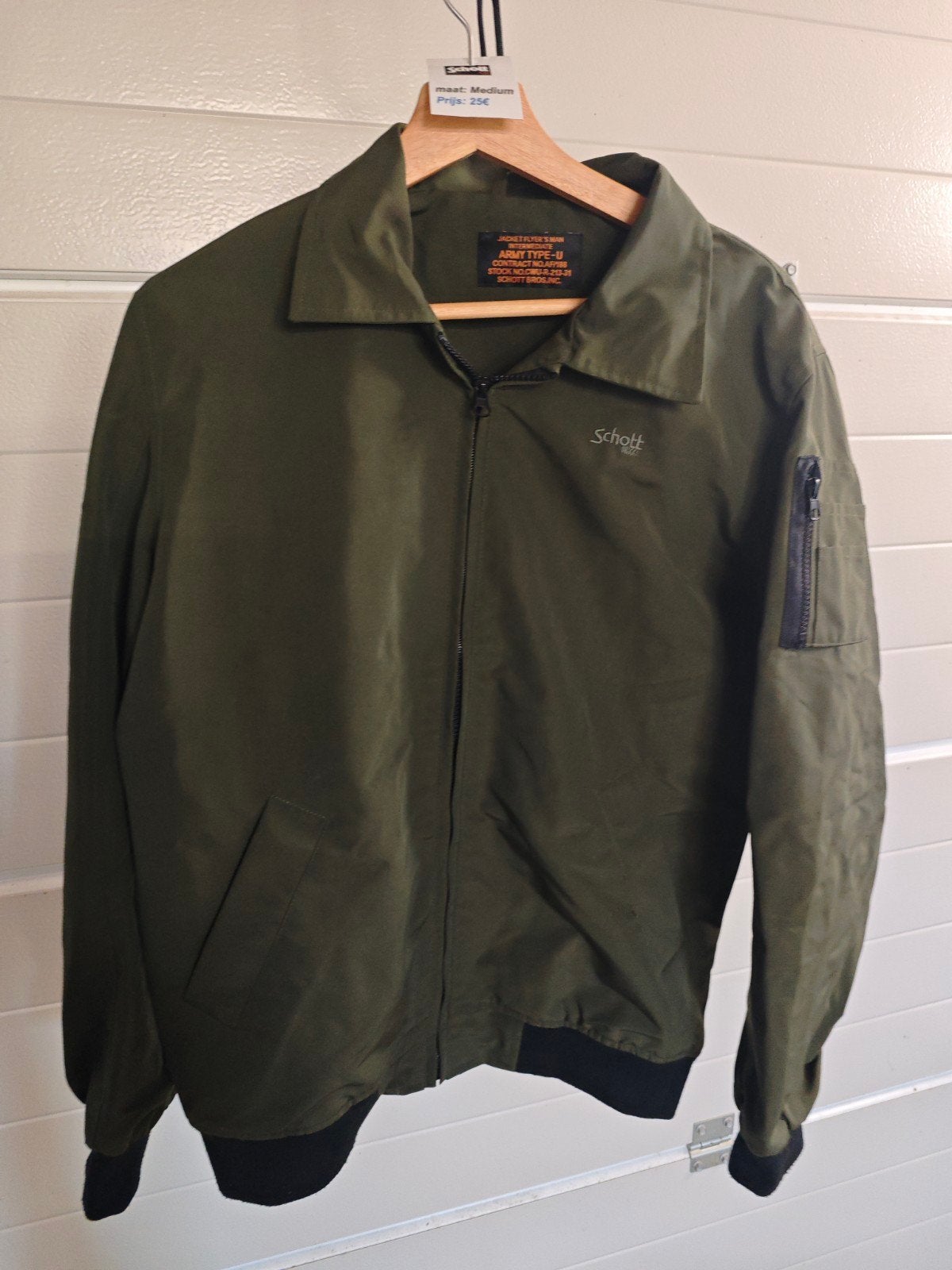 Schott zomerjas medium, groen, Ophalen, Groen