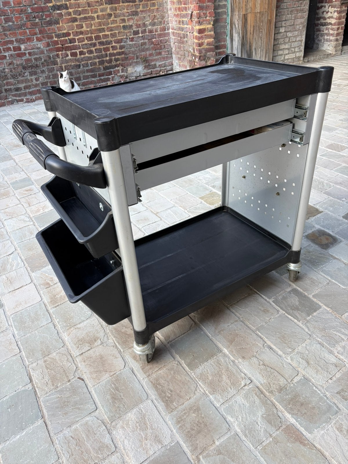 Werkplaats trolley, Ophalen, Gebruikt
