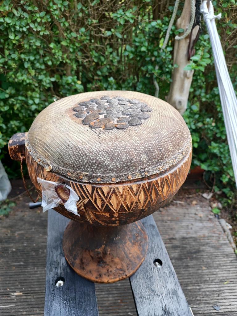 Mirliton Etnische drum,,,congo, Muziek en Instrumenten, Percussie, Ophalen of Verzenden