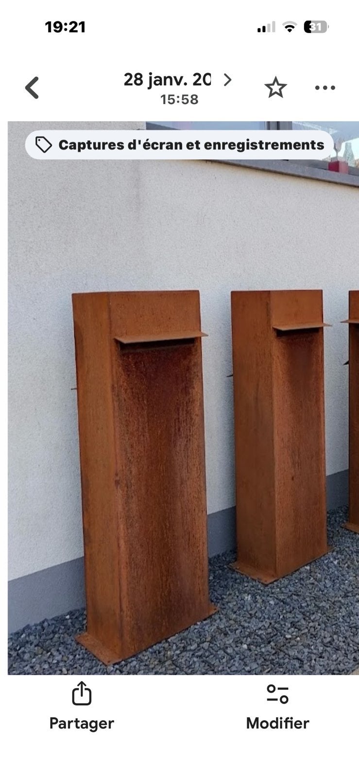 Toutes sortes de création en acier corten, Tuin en Terras, Ophalen, Zo goed als nieuw