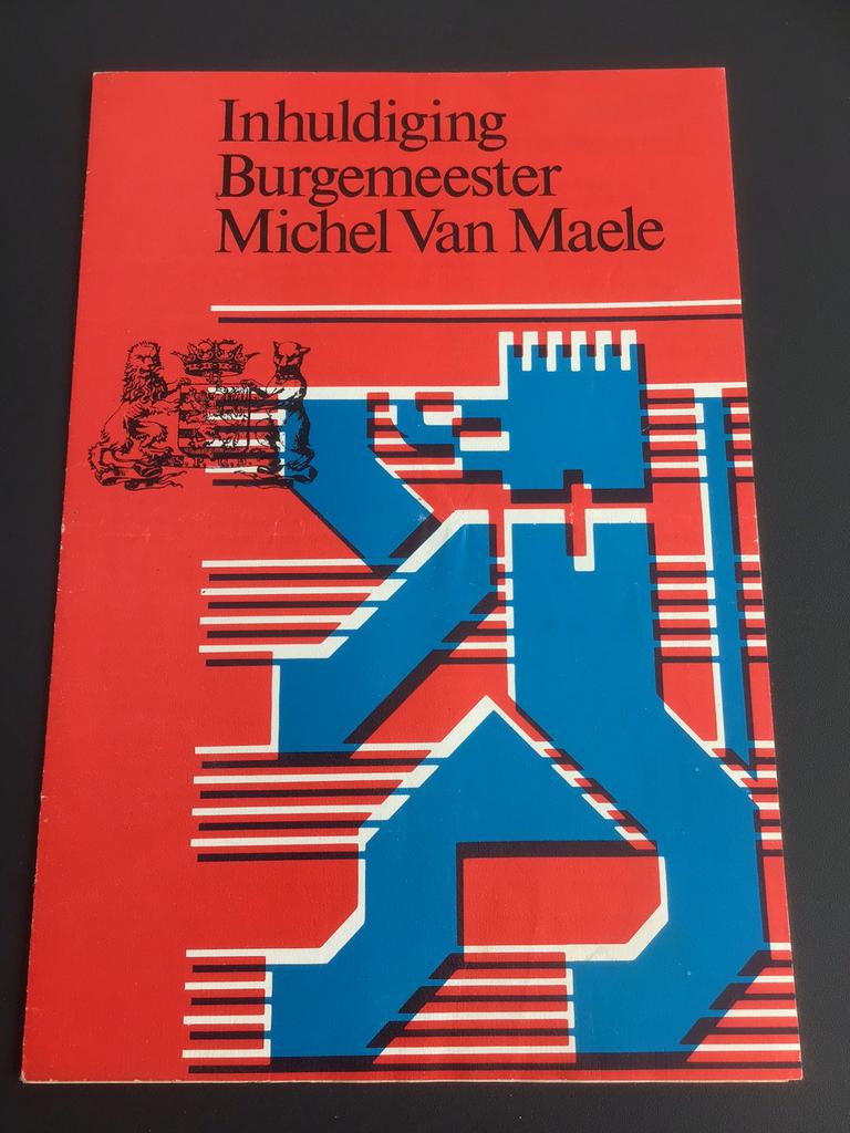 Folder / Inhuldiging Burgemeester Michel Van Maele / Brugge, Ophalen of Verzenden, Zo goed als nieuw