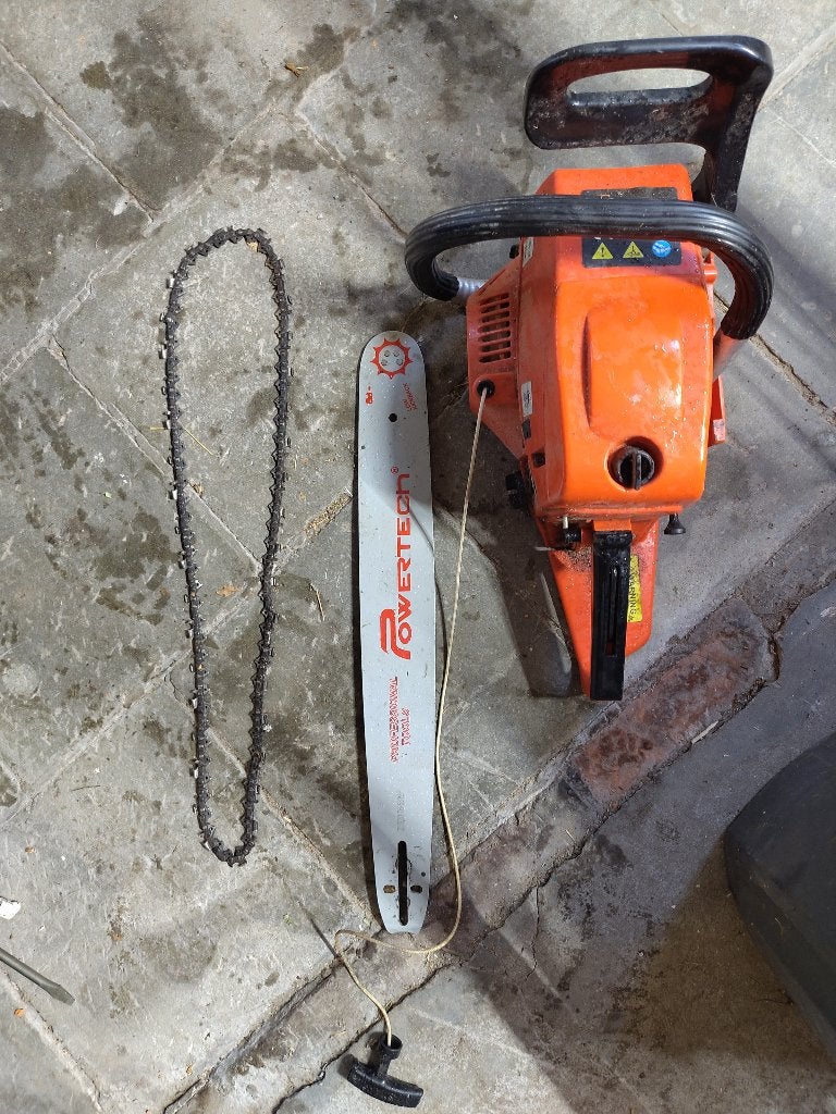 Kettingzaag Powertech pt5200, Gebruikt, 70 mm of meer, Kettingzaag, Ophalen of Verzenden