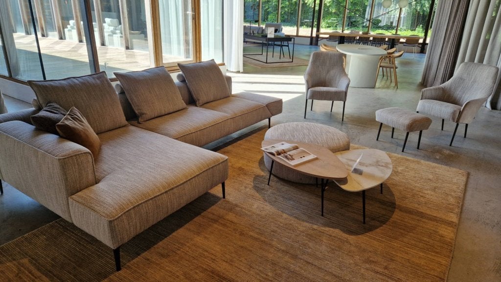 Jori longchair nieuw uit showroom aan 30% korting, Ophalen, Nieuw, Stof