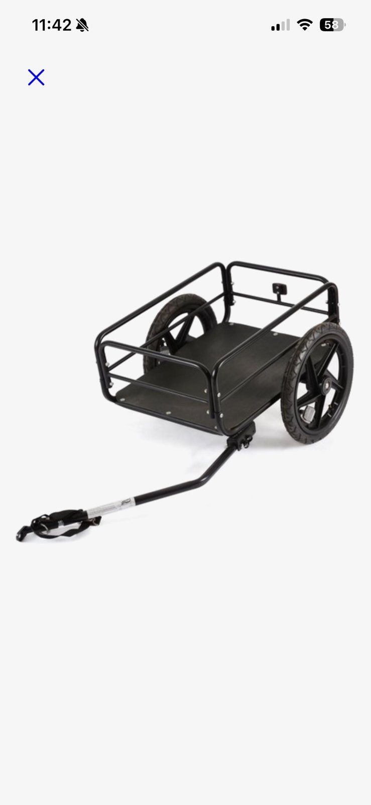 Fietskar transport X-tract cargotrailer T5 zwart, Ophalen, Nieuw, Bagagekar
