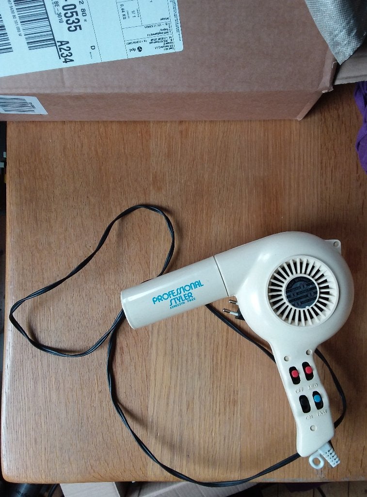 vintage haardroger jaren '80, Seikko Professional Styler, Ophalen of Verzenden, Gebruikt, Haarverzorging