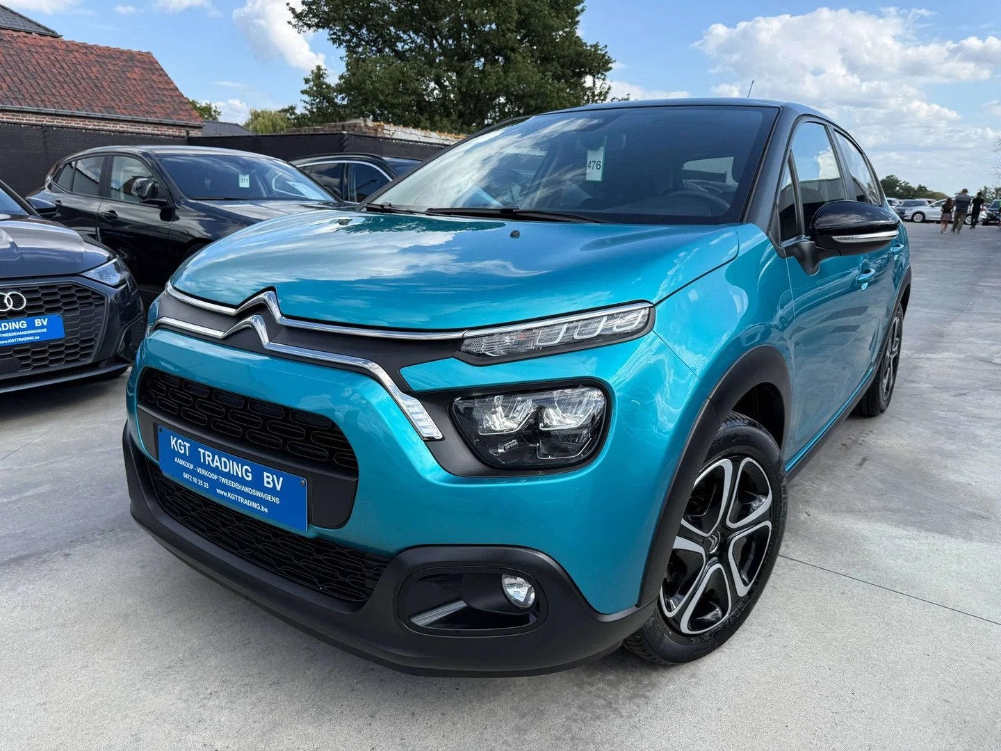 Citroën C3 1.2i 83PK NAVIGATIE CARPLAY BLUETOOTH FULL LED A, Auto's, Stof, 1199 cc, Blauw, 1055 kg