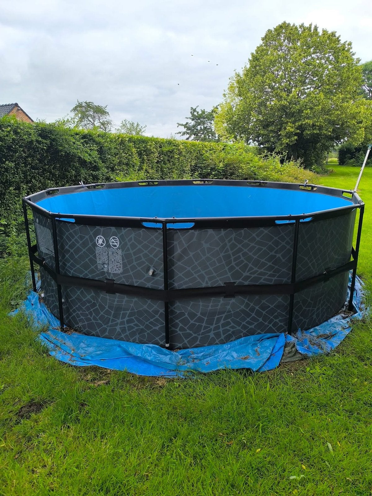 1jaar oud opzetzwembad 427 cm x 120cm, Tuin en Terras, Ophalen, Zo goed als nieuw, Opzetzwembad