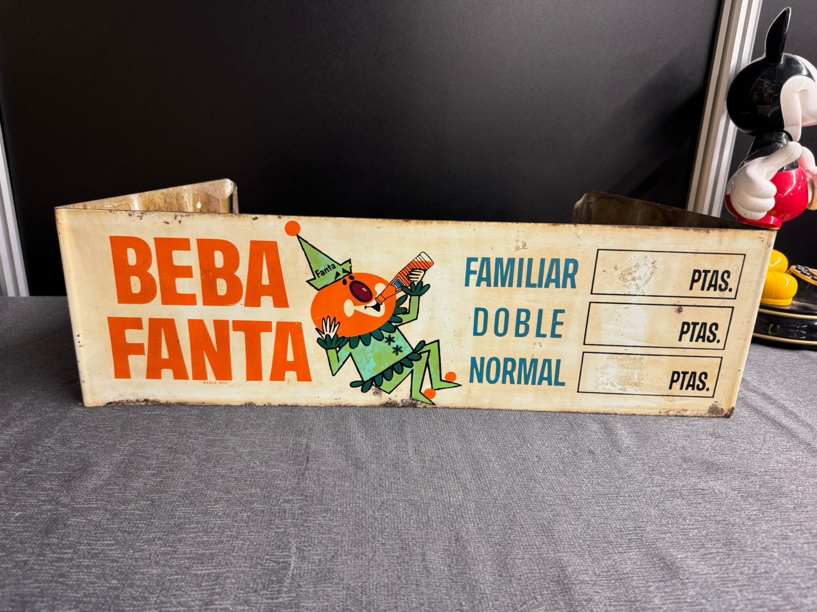BEBA FANTA oud reclamebord Spanje, Verzamelen, Reclamebord, Gebruikt, ., Ophalen of Verzenden