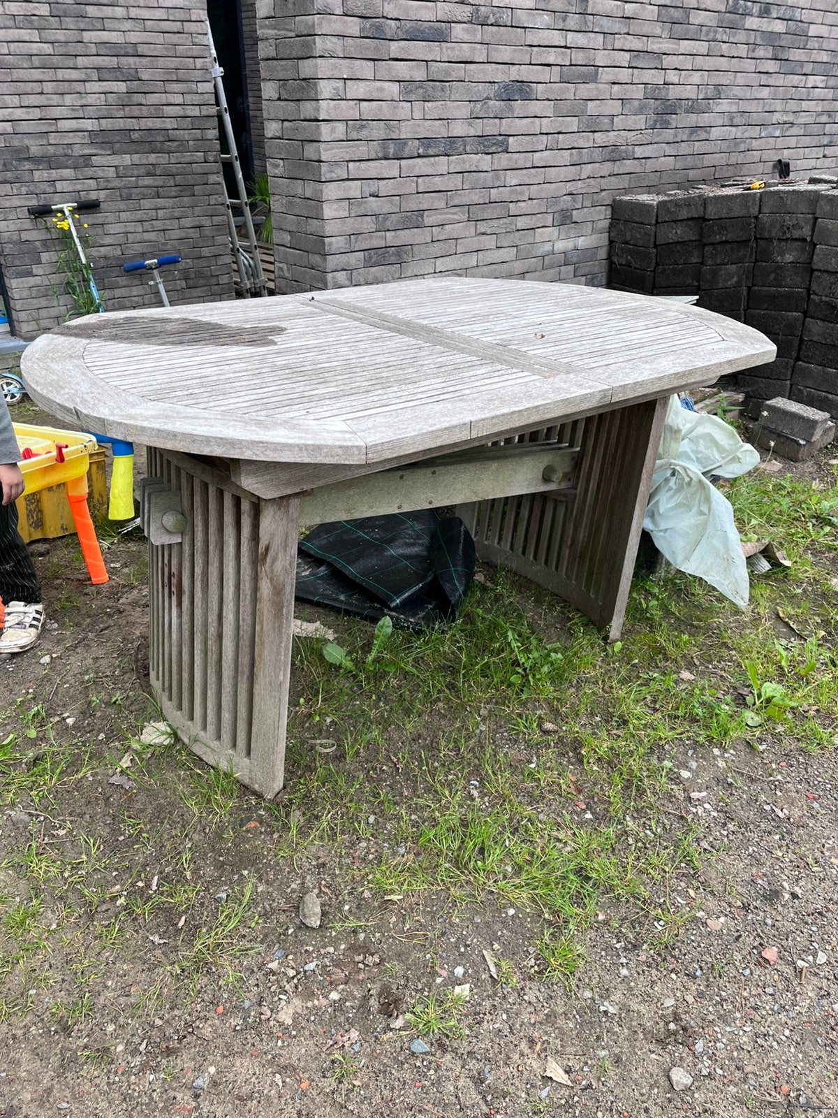 Tuintafel teak - the OG!, Ophalen, Zo goed als nieuw