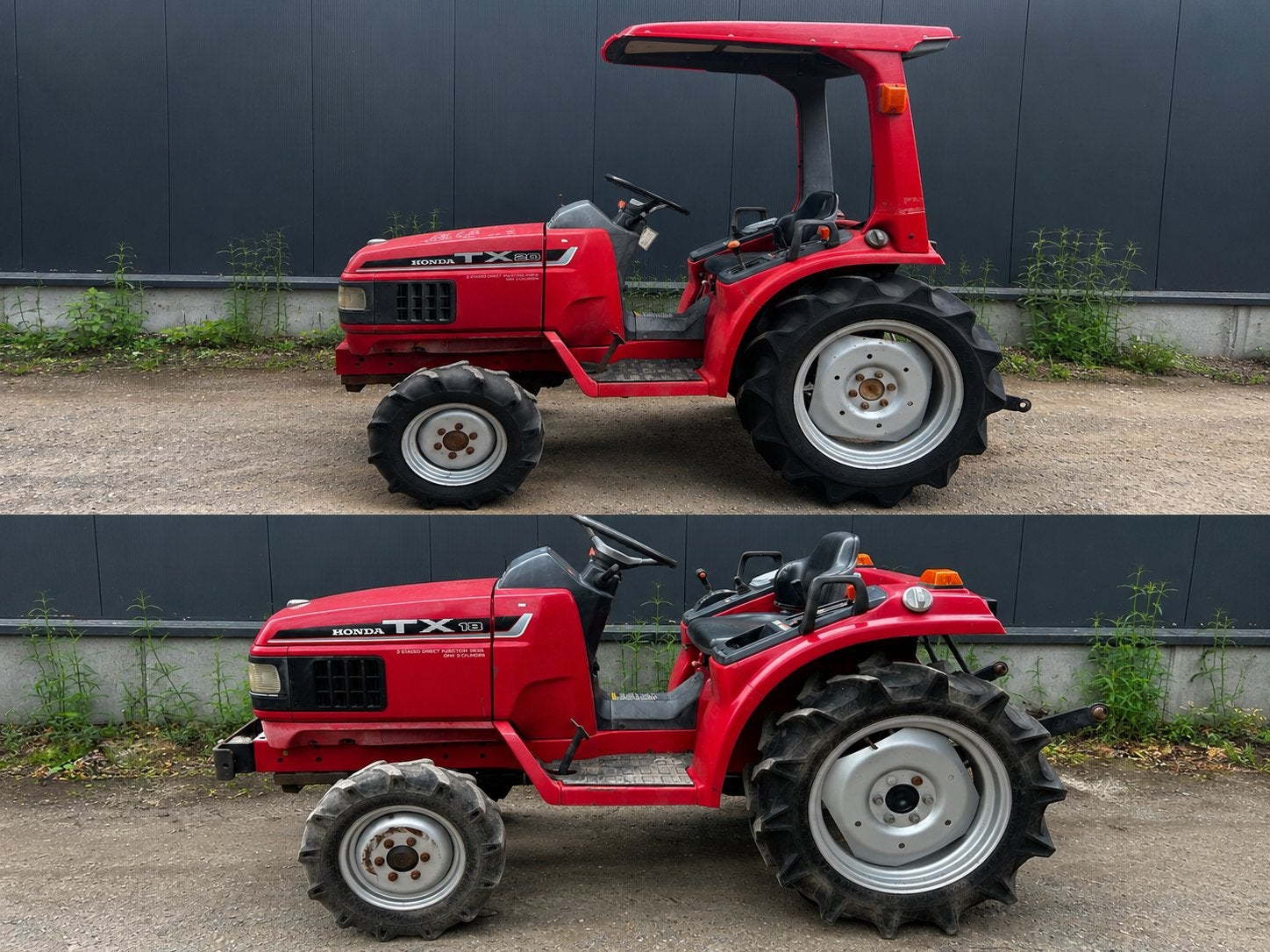 Mini-tracteur Honda TX20 et Honda TX18, Enlèvement