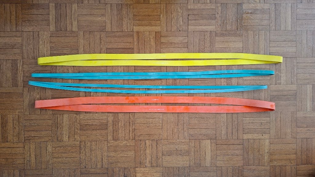 4 bandes élastiques de musculation Corength, Sports & Fitness, Enlèvement, Utilisé, Bande de résistance