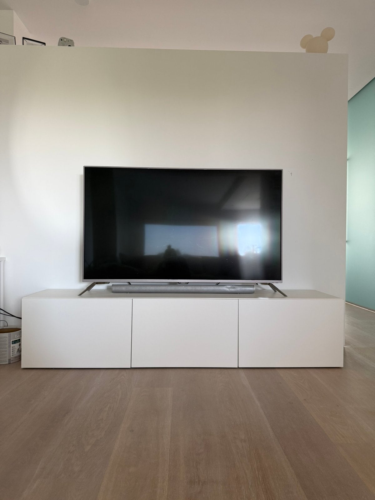 Besta Ikea wit tv-meubel, Ophalen, Zo goed als nieuw