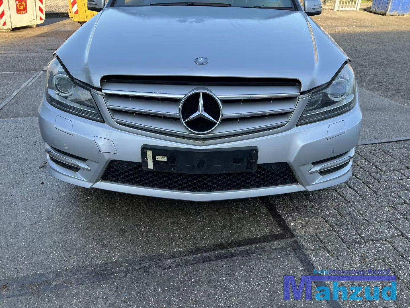 MERCEDES C KLASSE W204 zilver 775 amg voorbumper 2011-2014, Gebruikt, Mercedes-Benz AG, Voor, Mercedes-Benz