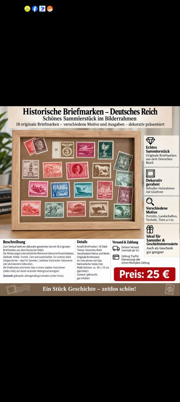 timbre de l'Empire allemand, Enlèvement ou Envoi