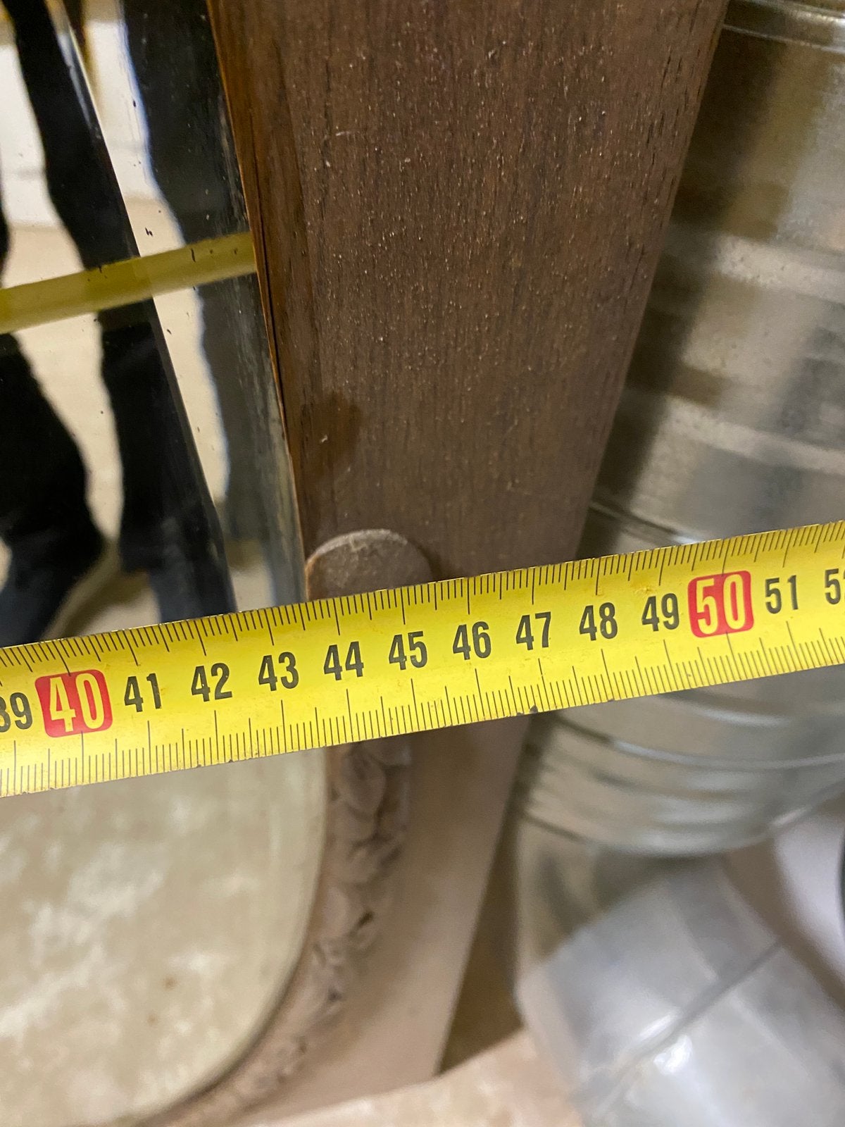 Miroir ovale dans une porte de meubles, Maison & Meubles, Enlèvement, Comme neuf, Ovale