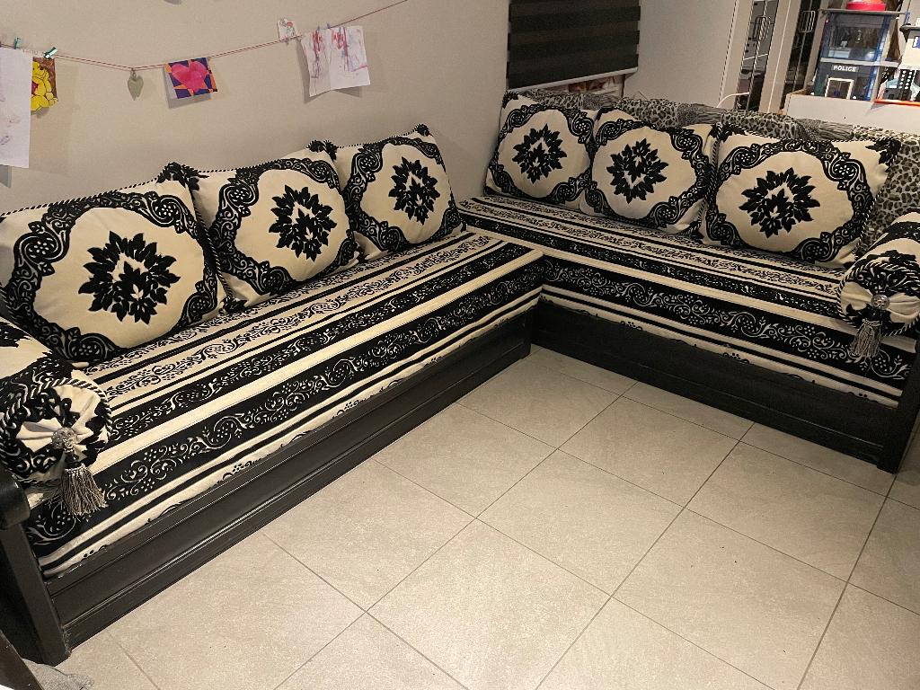 TE KOOP Marokkaanse zetel, Overige maten, Zo goed als nieuw, Hout, Ophalen