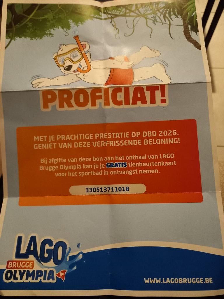 Waardebon LAGO Brugge, Ophalen