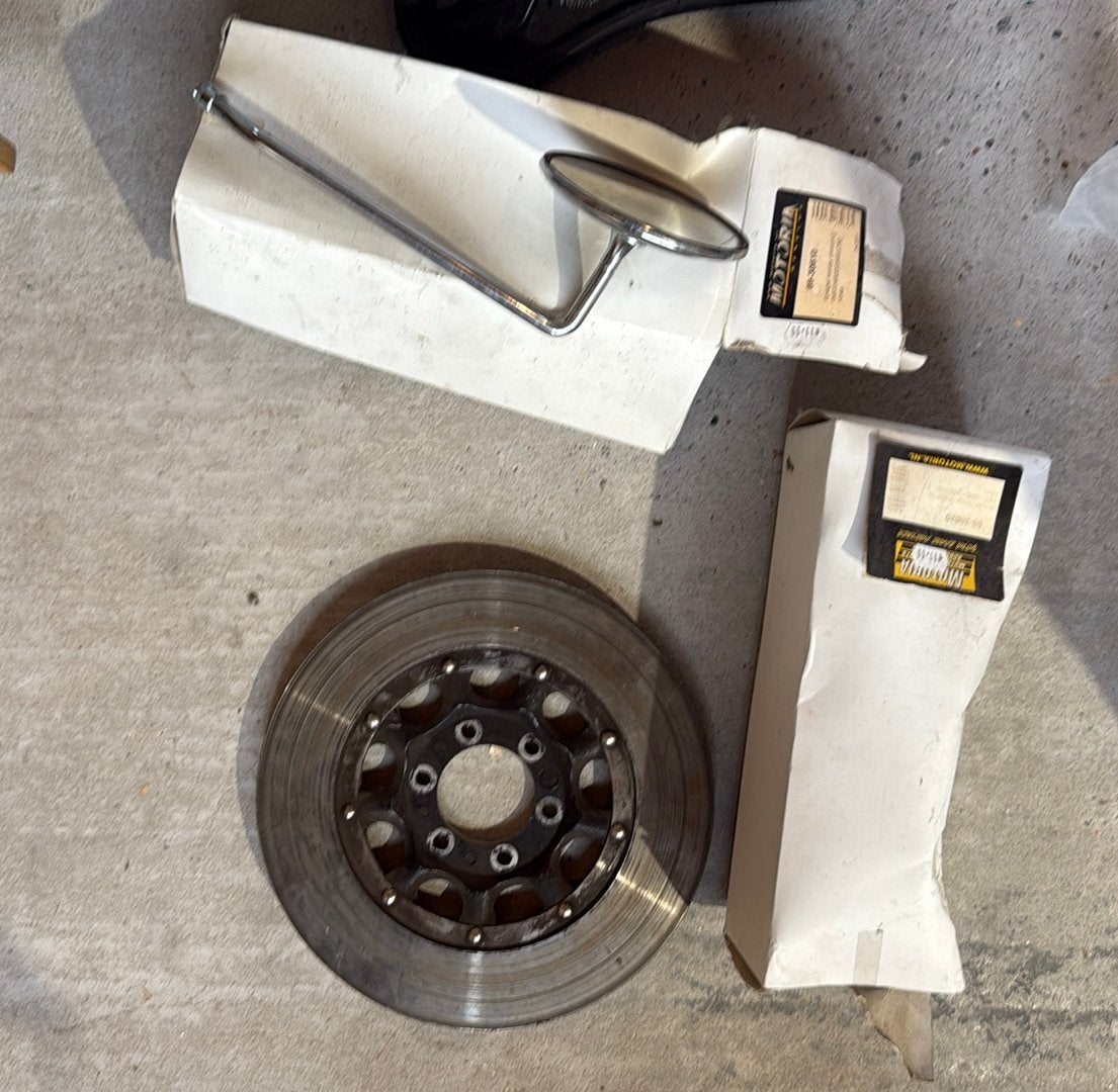 Honda CB 550 of 750 four remschijf en spiegels, Motoren, Ophalen, Gebruikt