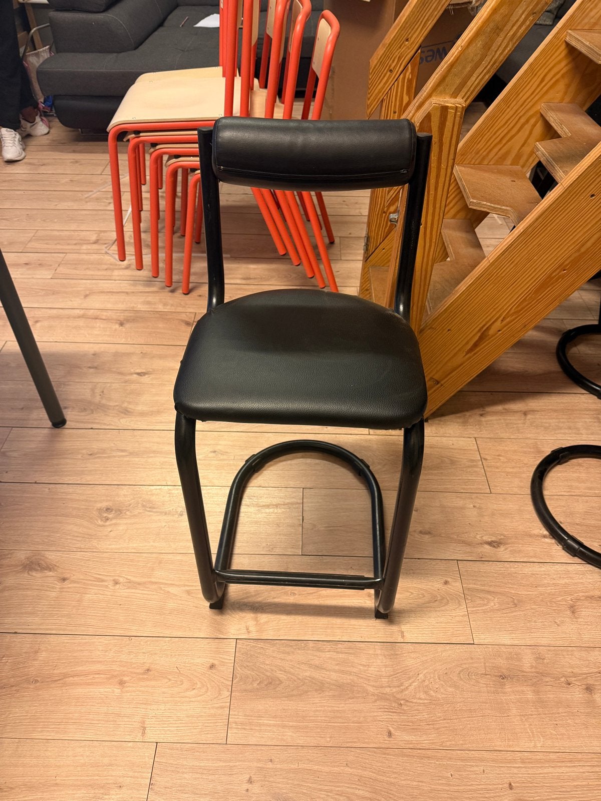 Chaises, Enlèvement, Utilisé, Métal, Quatre
