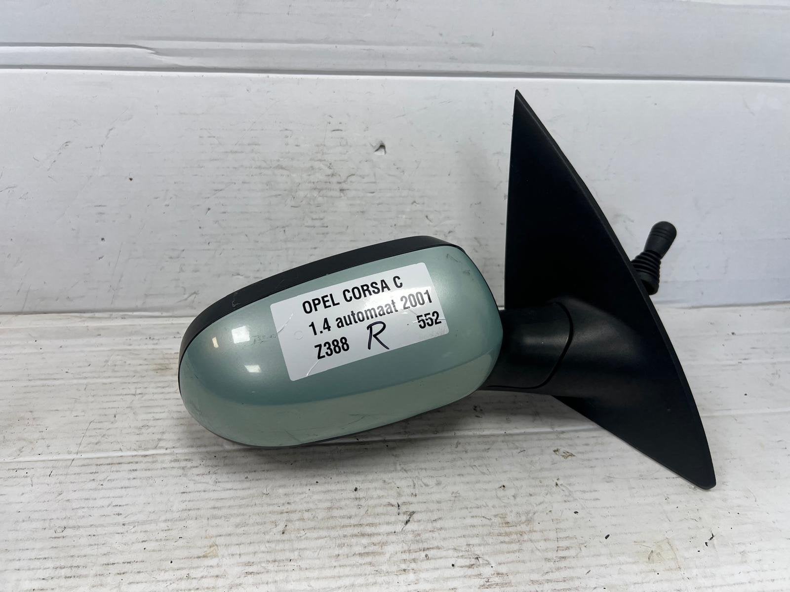 Opel Corsa C Buitenspiegel Rechts Groen Z388 2000-2006, Auto-onderdelen, Gebruikt, Opel Automobile GmbH, Kontakt@opel-infoservice.de