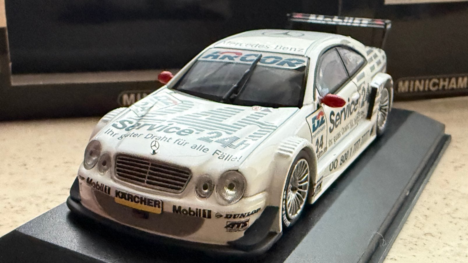 Mercedes CLK DTM 2000 Lamy, Hobby & Loisirs créatifs, Voitures miniatures | 1:43, Comme neuf, Voiture, MiniChamps, Enlèvement ou Envoi