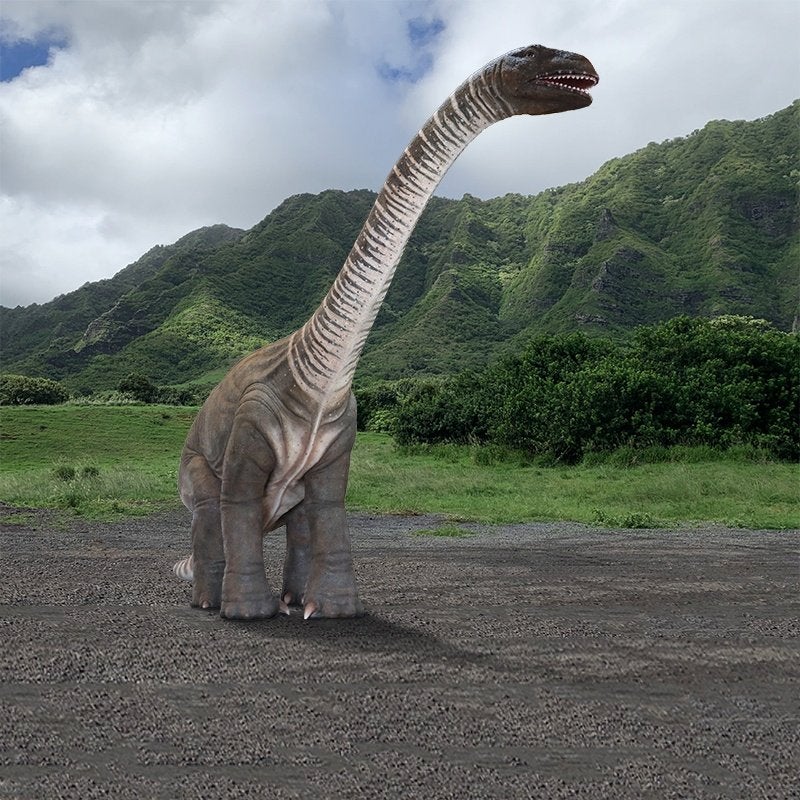 Rhoétosaurus Brownie — Statue de dinosaure 12 x 2 x 5 m, Enlèvement, Neuf