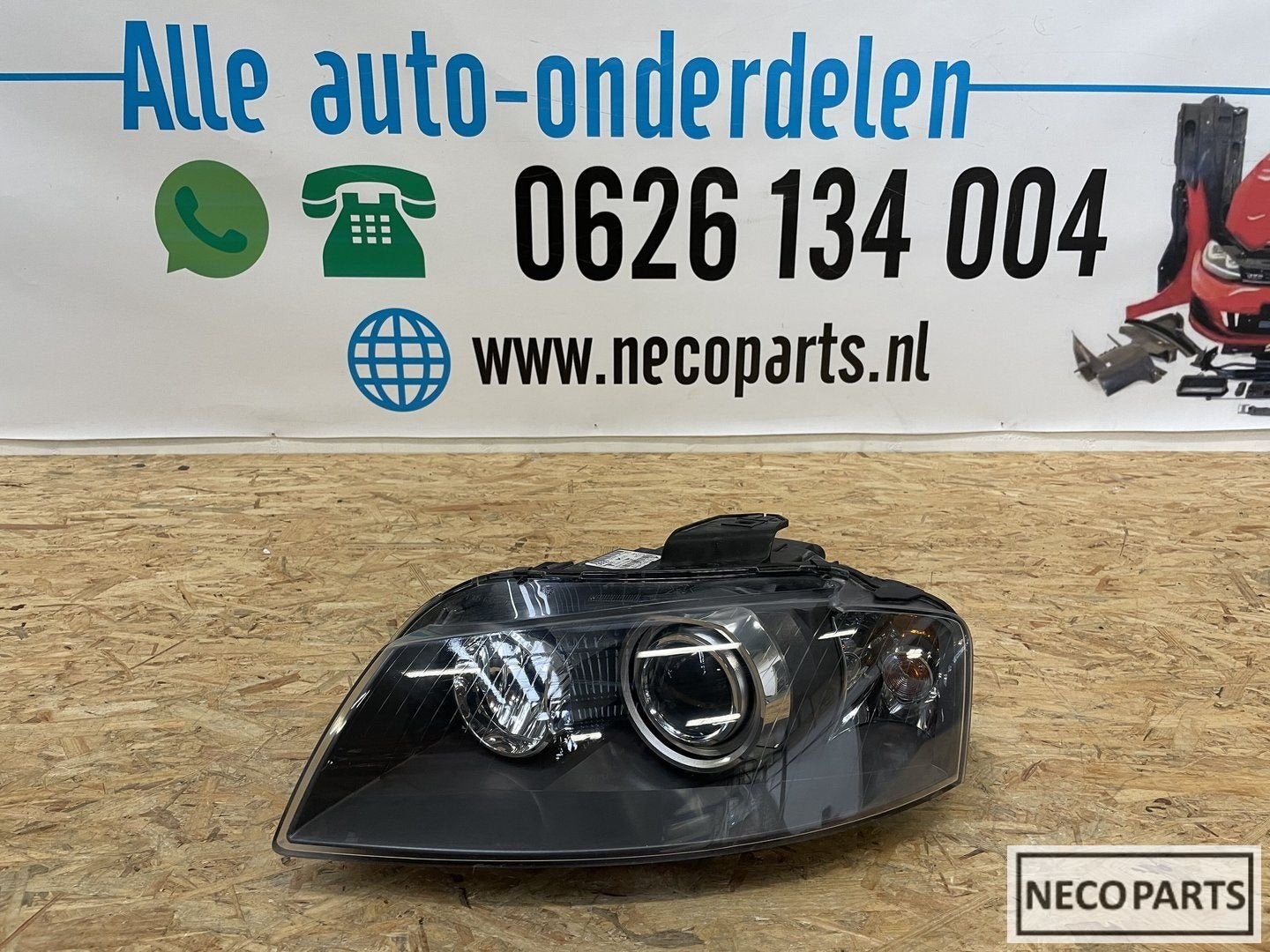 AUDI A3 8P XENON KOPLAMP LINKS ORIGINEEL 8P0941003S, Auto-onderdelen, -, -, -