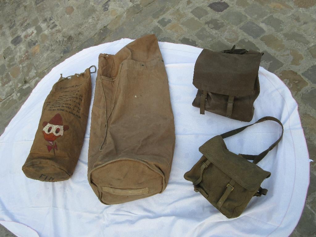 Legerzak legermateriaal militaria kaki leger zak, Verzamelen, Ophalen