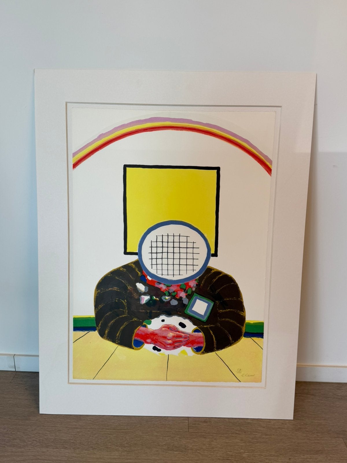 Roger Raveel – Dubbende man (kleurenversie) – 59/100, Enlèvement