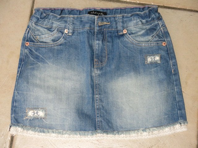 Een leuk jeansrokje, maat 140, als nieuw, Kinderen en Baby's, Kinderkleding | Maat 140, Ophalen, Zo goed als nieuw, Meisje, Jurk of Rok