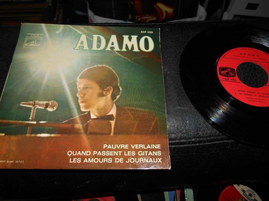45T 4 pistes ADAMO " Pauvre Verlaine", Enlèvement ou Envoi