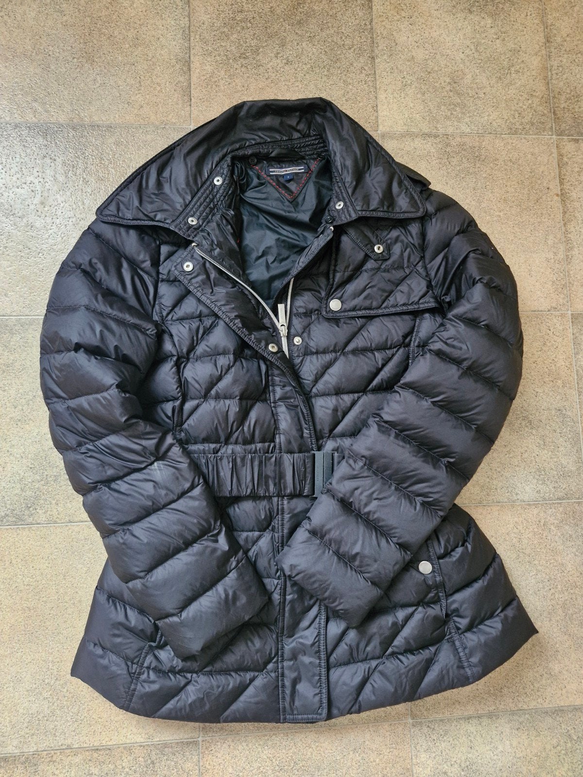 jas Tommy, Tommy hilfiger, Zwart, Ophalen of Verzenden, Zo goed als nieuw