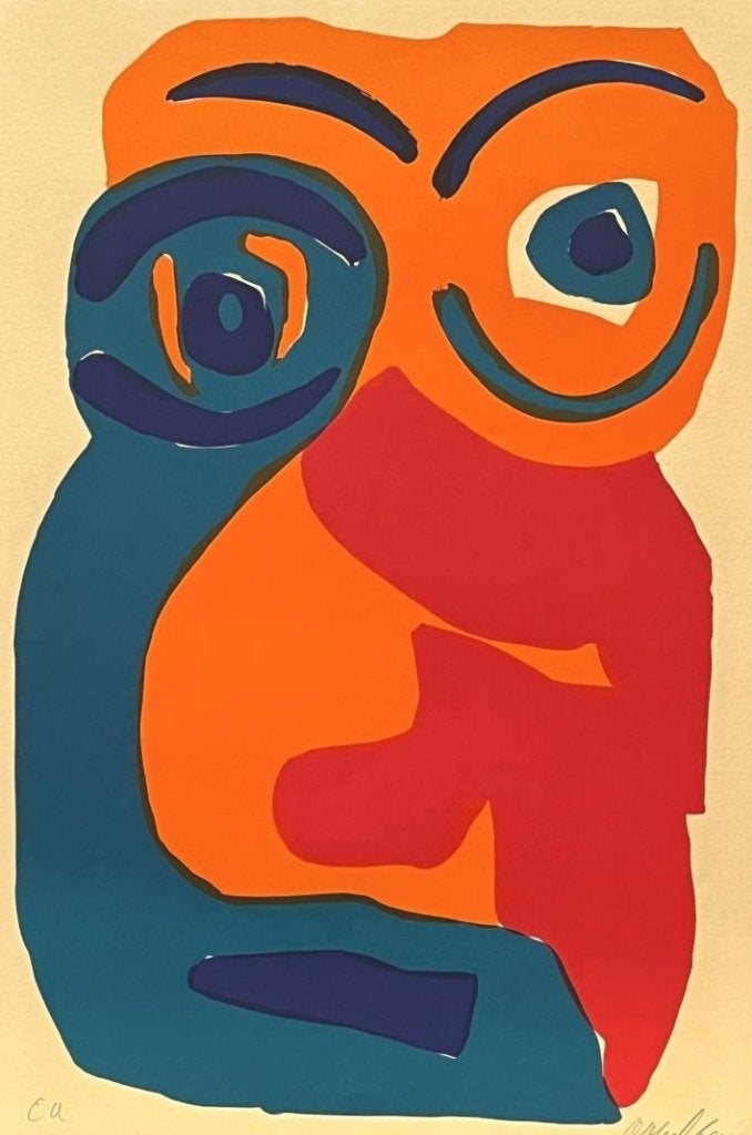 Karel Appel litho 1969, Antiquités & Art, Édition limitée, Enlèvement ou Envoi, Abstrait, Lithographie