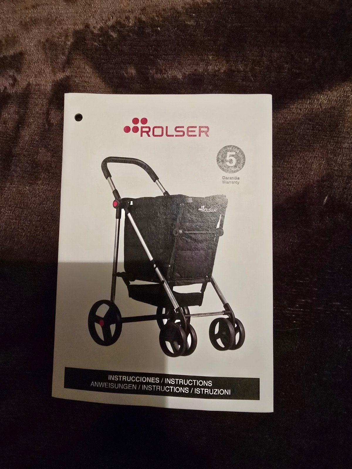 Rolser boodschappentrolley, Ophalen