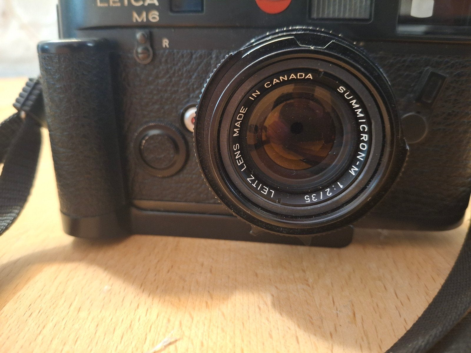 leica m6 argentique avec 35mm summicron, TV, Hi-fi & Vidéo, Appareils photo analogiques, Enlèvement, Utilisé, Reflex miroir, Leica