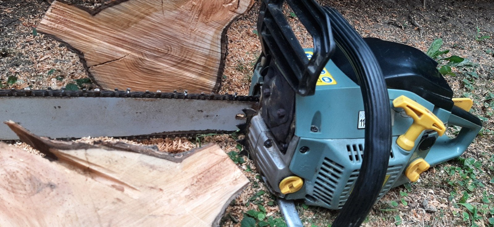 Tronçonneuse thermique prête à l'emploi, Jardin & Terrasse, Outils à main, Enlèvement, Utilisé, TOPCRAFT