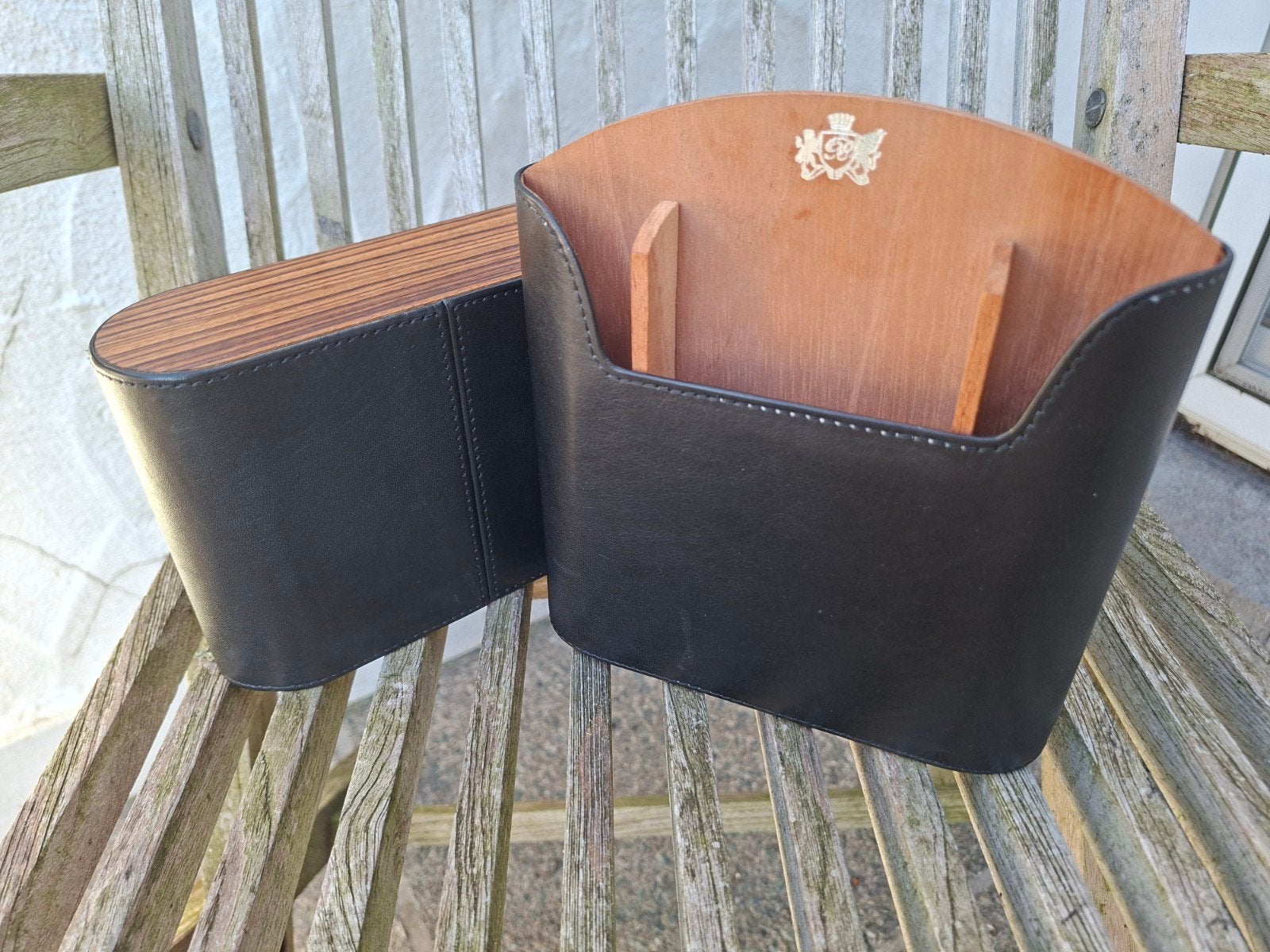 humidor de voyages BRIZARD ,U.S.A cuir et cèdre, Enlèvement ou Envoi
