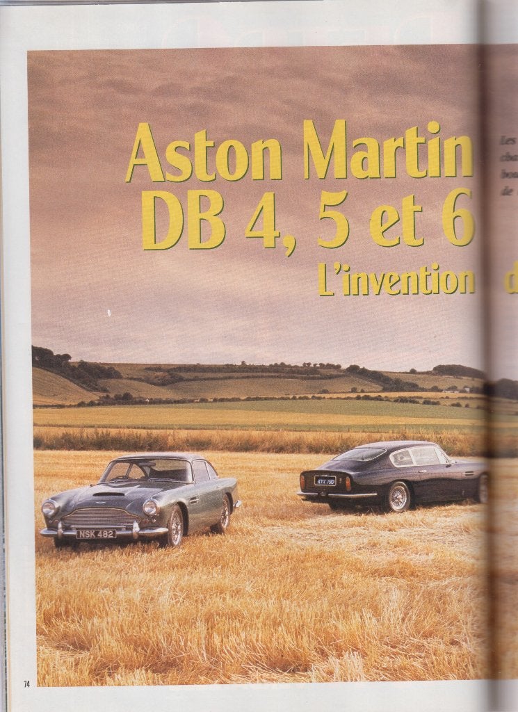 Aston Martin DB4 DB5 DB6 voitures de collection, Verzenden, Gelezen