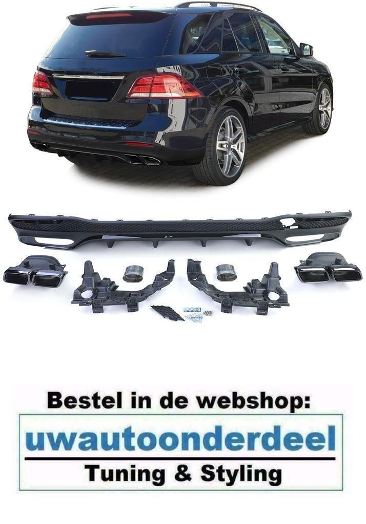 63AMG Look Black Uitlaat Diffuser Glans Zwart Voor MB GLE W1, Auto diversen, Tuning en Styling, Verzenden