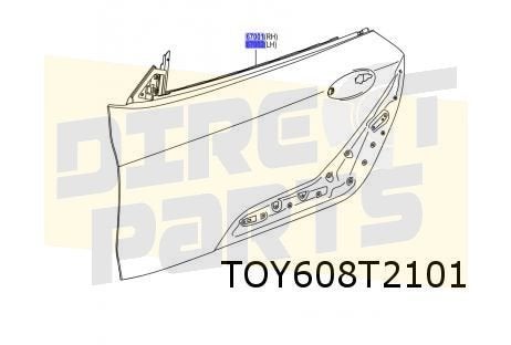 Toyota Supra (10/19-) (DB) portier links Origineel! 67002WAA, -, -, Nieuw, Toyota
