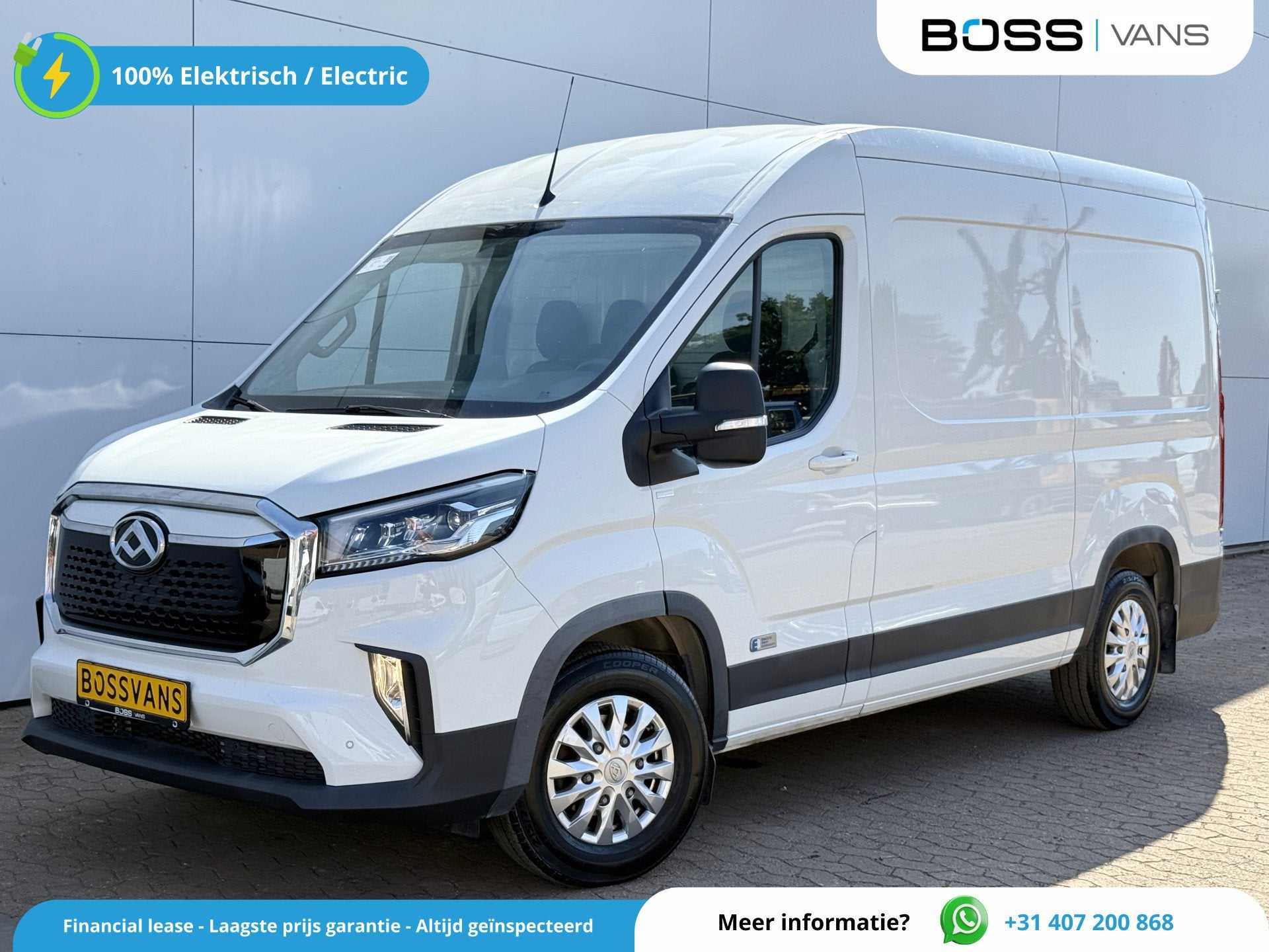 Maxus eDeliver 9 72 kWh 204PK L2H2 280km WLTP Snelladen LED, Auto's, Stof, Zwart, Maxus, 5 deurs