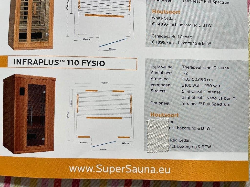Sauna infrarouge avec lampes médicales à vendre, Sports & Fitness, Enlèvement, Utilisé, Infrarouge, Sauna complet